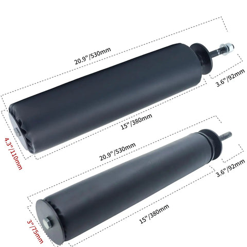 Single Leg Squat Roller For Power Rack And Squat Rack Attachments, Nordic Hamstring Curl Tool, 4.3 inch foam with dimensions