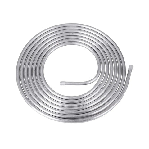 Three Eighths Inch Sixteen Foot Aluminum Brake Line Tubing For Auto And Motorcycle Hydraulic Braking Systems coiled view