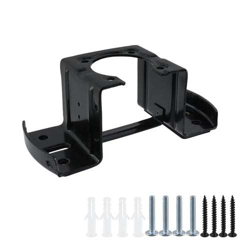 Two Pack Ceiling Fan Mounting Brackets, Universal Hanging Brackets for Home Ceiling Fans, Durable Black Iron Construction, includes screws