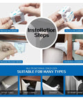 Installation of Invisible Magnetic Cabinet Locks For Child Safety, 20 Pack With 4 Keys, Kid-Proof Your Cabinets And Drawers