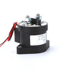 Heavy Duty Sealed DC Contactor 200 Amp 9 To 36 Volt High Voltage BMS Relay Switch, compact black relay for electric vehicles.