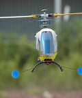 Three Set RC Helicopter Training Gear Kit With Blue Frame And Sponge Ball Practice Balls For Easy Learning And Flying, Ideal Starter Kit