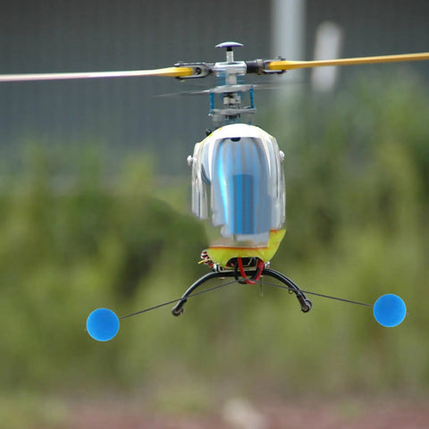 Three Set RC Helicopter Training Gear Kit With Blue Frame And Sponge Ball Practice Balls For Easy Learning And Flying, Ideal Starter Kit