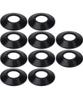 of 10 Elastic Rubber Bathtubs Drain Stoppers Gaskets in black, showcasing durable and effective sealing design for drains.