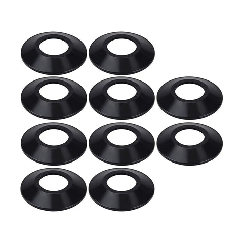 of 10 Elastic Rubber Bathtubs Drain Stoppers Gaskets in black, showcasing durable and effective sealing design for drains.