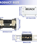 0 2 4 Gauge In Line ANL Fuse Holder With 300 Amp Fuse And Insulating Cover No Wire Terminals Needed Plug And Play Automotive Fuse Block For Cars Boats RVs Heavy Duty Electrical Protection size chart