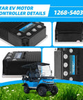 Top Shelf 48Volt 400 Amp Golf Cart Speed Controller Plug And Play Motor Driver Replacement Direct Fit 2016 Plus Star Ev Electric Golf Carts detailed view of control unit