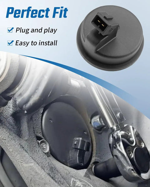 Built Different 2 Piece Rear Hub Bearing Assembly With Abs Speed Sensor For Kia Soul 2014 To 2019 close-up showing sensor connection.