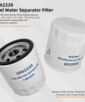 Fuel Water Separator Filter For Marine Engines Compatible With 4.3L 5.0L 5.7L 5.8L 7.4L 8.1L 8.2L shown with specifications