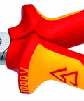 Long Nose Pliers With Cutter Insulated To 1000V For Fine Gripping And Cutting Wire On The Jobsite Pointed Half Round Jaws Serrated Gripping