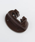Brown plastic component for Five Piece Drawer Slides With Metal Backing And Screws, Center Mount Track Guides And Glides, top view