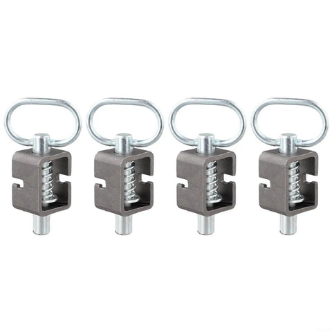 Badass Heavy Duty Trailer Gate Spring Latch Assembly Weld On Five Eighth Inch Steel Tube Build For Toughest Haul Jobs Secure Cargo Locking Clasp Nails It Simple Drop In Setup, four steel latches with spring pins