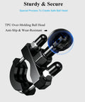 1 Inch Ball Handlebar U Bolt Mount Base Fits Round Rails 0.5 To 1.26 Inches RAM Mounts B Size Compatible with TPU Ball Head