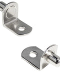 Solid As A Rock Metal Shelf Pegs 1 4 Inch L Shaped Support Brackets, heavy duty silver metal peg for shelving use.