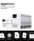 Real Deal Multipurpose Copy Printer Paper 8 Ream Case 4000 Sheets 20 Lb Letter Size 8.5 X 11 Inches 92 Bright White in carton.