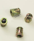 Premium Heavy Duty Kickass 3 In 1 Furniture Connectors With 40Mm Cam Rod Bars And Pre Inserted Rivet Nuts, M6 Rivet Nuts, 12mm size.