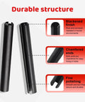 390 Piece Roll Pin Set Including 13 Sizes Black Slotted Spring Pins And Expansion Cylindrical Pins Assortment For Home Improvement And Machinery Maintenance M1.5 M2 M2.5 M3 M4 M5 M6 High Carbon Steel Rust Resistant Durable Kit For DIYers And Pros with blackened finish, chamfered ends, fine polishing