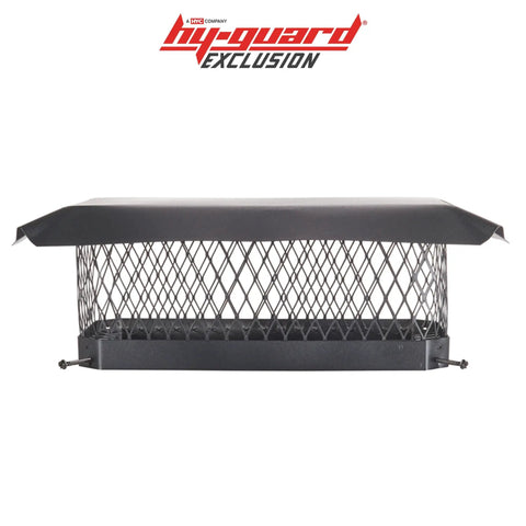 All Weather Galvanized Steel Chimney Cover With Bolt On Install Black Chimney Cap for Top of Flue Weatherproof Protection