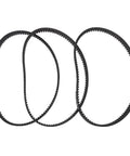 Top Tier Drive Synchronous Belt Pulley Kit 535-5M-15 With Premium Rubber Timing Belts For Rock Solid Power Transmission And Heavy Gear Replacement Sets That Keep Your Mech Systems Running Smooth As Butter. three black rubber timing belts