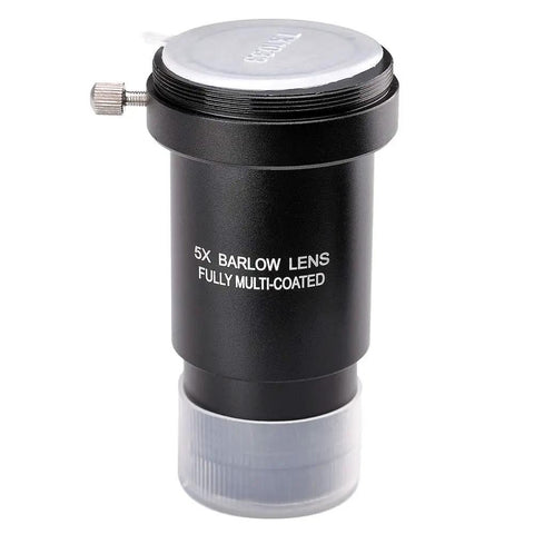 1.25 Inch 5X Barlow Lens And Moon Filter Kit For Telescope Eyepieces Boosts Magnification To About 2.5 Times And Reduces Glare