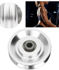 Aluminum 80mm Pulley Wheel For Cable Machines And Gym Equipment, Lightweight Smooth Running Replacement Pulley For Home Gyms, Fitness Stations, And Garage Door Systems, close-up