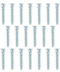 20 pack of 7x40mm Furniture Confirmat Screws Self Drilling Carbon Steel Zinc Plated Inner Hex Socket Hex Head Silver Tone