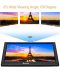 10 Inch IPS LCD Monitor With 1280x800 Resolution showcasing 178-degree viewing angle in home office security display setup