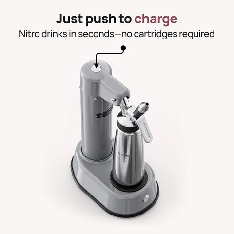 NitroPress Ds Electric Nitro Cold Brew Coffee Maker Machine Brewing Device for effortless nitro drink preparation.