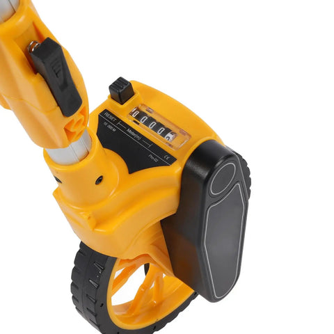 LXMJNCJP Distance Measuring Wheel 9999.9m Capacity with reset button and display for easy measurements.