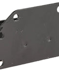 Front Left Engine Mount For 1956 To 1974 Mg Mga Mgb Midget 1.5 Liter I4 rear view showing durable black metal construction.