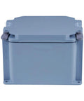 Heavy Duty Pvc Junction Box Six By Six By Four Inches With 172 Cubic Inch Capacity Matte Gray Housing for cable organization.