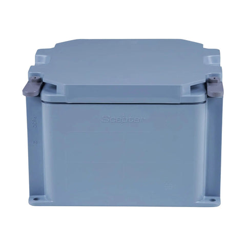 Heavy Duty Pvc Junction Box Six By Six By Four Inches With 172 Cubic Inch Capacity Matte Gray Housing for cable organization.