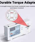Digital Torque Meter Tester for Precision Bottle Cap Torque, Adjustable 10 to 160 mm Diameter, Three Unit Modes, Peak and Trajectory Readouts, High Accuracy Torque Measurement Tool HP100, 20 mm adapter