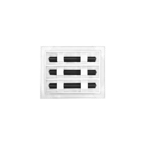 8x6 White Modern AC Vent Cover Dope Sleek Decorative Linear Slot Diffuser Register Grille For Ceiling Walls And Floors