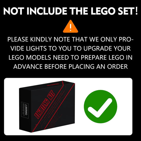 Lit LED Lighting Kit For Lego Firefighter Aircraft 42152 Light Up Your 42152 Model warning LEGO set not included
