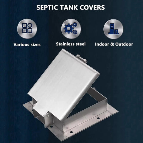 Lockable Stainless Steel Inspection Cover With Invisible Frame For Yard And Garden Drainage Durable Weather Resistant Manhole Cover For Lawn Patio And Industrial Use
