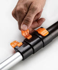 Hand adjusting Telescoping Paint Roller Extension Pole With Universal Twist On Metal Tip For Grab And Go Reach Great For Painting Dusting And Window Cleaning Extends From One And A Half To Three Feet Lightweight Yet Sturdy And Easy To Adjust For Hard To Reach Spots mechanism