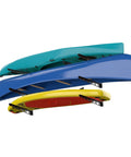 Heavy Duty Wall Mount Kayak Rack For Garage And Outdoor Storage Steel Shelf For Kayaks Stand Up Paddleboards Canoes Surfboards 150 Lb Capacity Horizontal Wall Rack Made In USA