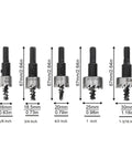 "Five Piece Hole Saw Set From 16mm To 30mm HSS Cutter Kit For Stainless Steel Wood Aluminum And Plastic With Tough As Nails Drilling Bits"