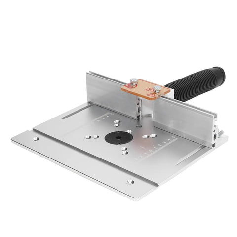 Badass Aluminum Router Lift System Kit With Smooth 180 Degree Rotation For Woodworking Enthusiasts And Inverted Routing Projects Featuring Durable Cnc Anodized Insert Plate for precise cutting and carving.