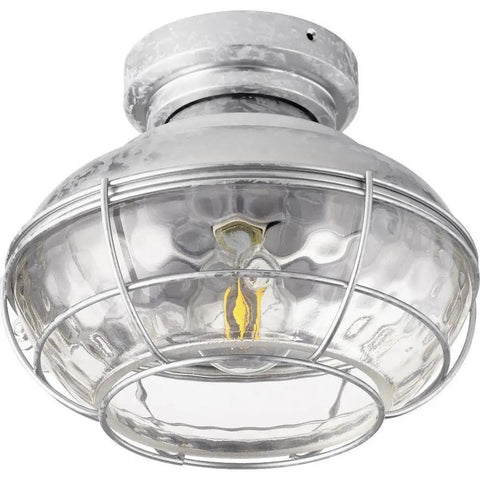 Restoration LED Fan Light Kit From Windmill Collection with Damp Rating, 6.5 inch height, 9.75 inch width, galvanized finish