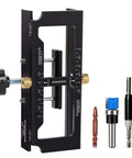 Sturdy Door Hinge Jig And Wood Router Template Kit Featuring A Rock Solid One Hand Clamp for 2.5 to 5 inch hinge mortising.