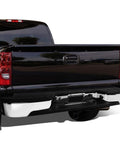 DNA Motoring rear step bumper with license plate lights, chrome/black finish for Silverado/Sierra 99-06 1500/99-04 2500