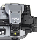CT50 Optical Fiber Cleaver Dead On Cuts For Fiber Cable Splicing Multi Strand Compatible No Sweat Pro Grade Tool For Field Techs viewed from above, showing controls and design.