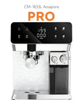Semi Automatic Dual Boiler Espresso Machine With Auto Milk Frother For Barista Vibes Cappuccinos Lattes And Top Shelf Morning Espressos With No Fuss Brewing Right In Your Own Kitchen, sleek design with digital display.
