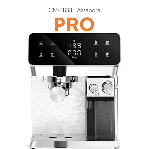 Semi Automatic Dual Boiler Espresso Machine With Auto Milk Frother For Barista Vibes Cappuccinos Lattes And Top Shelf Morning Espressos With No Fuss Brewing Right In Your Own Kitchen, sleek design with digital display.
