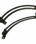 7 Inch Lid Support Hinges 4 Pack Black Left And Right Hand Adjustable Cabinet Closet Furniture Hardware Prevents Lids From Slamming Shut