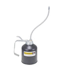 Heavy Duty Industrial Pump Oiler With Flexible Spout And Double Seamed Steel Body 16 Oz Leak Resistant Lubricant Dispenser for grease maintenance.