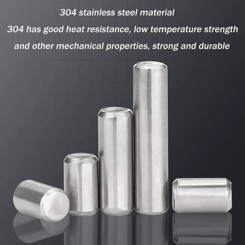 304 Stainless Steel Dowel Pins 5 Pack 10x85 Precision Ground Pro Grade Alignment Dowels For CNC Machines Furniture And Automotive Projects Built Tough Solid Metal Pins For Tight Fit And Long Lasting Use