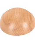 Round top view of heavy duty door stop with durable synthetic wood and silicone construction, ideal for preventing door slams.